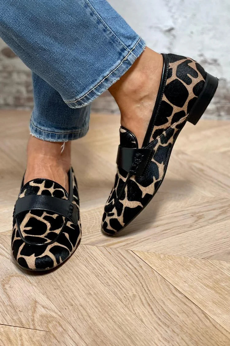 Ivy | Animal Print Loafers