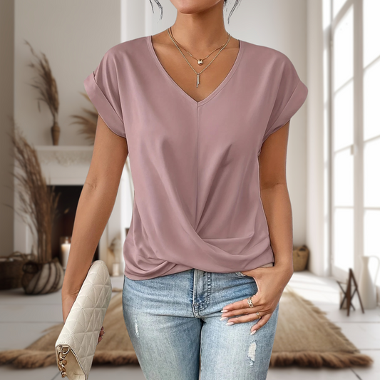 Charlotte | Relaxed Sweetheart Neck T-Shirt