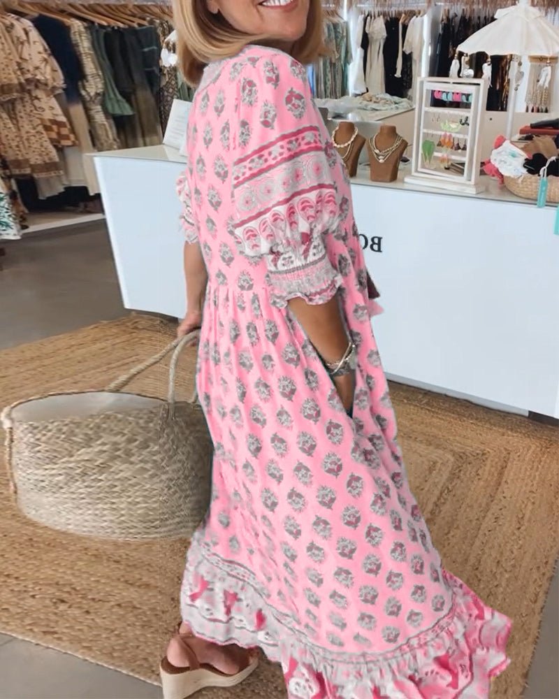 Melody | Bohemian Midi Tassel Dress