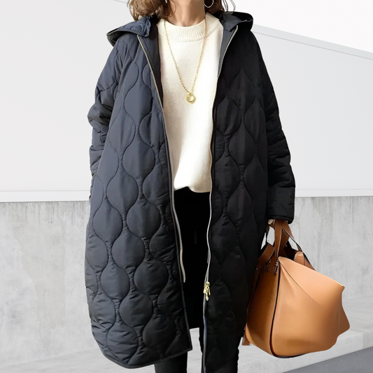 Evelyn | Oversized hooded Parka with details