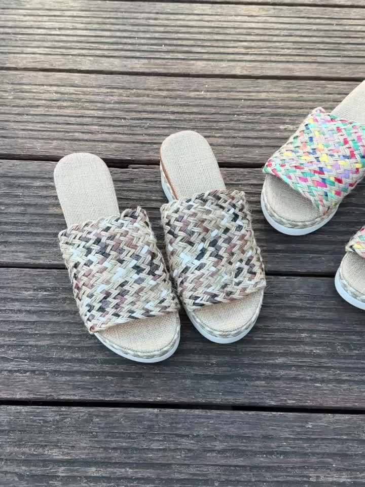 Alicia | Women's Woven Wedge Sandals