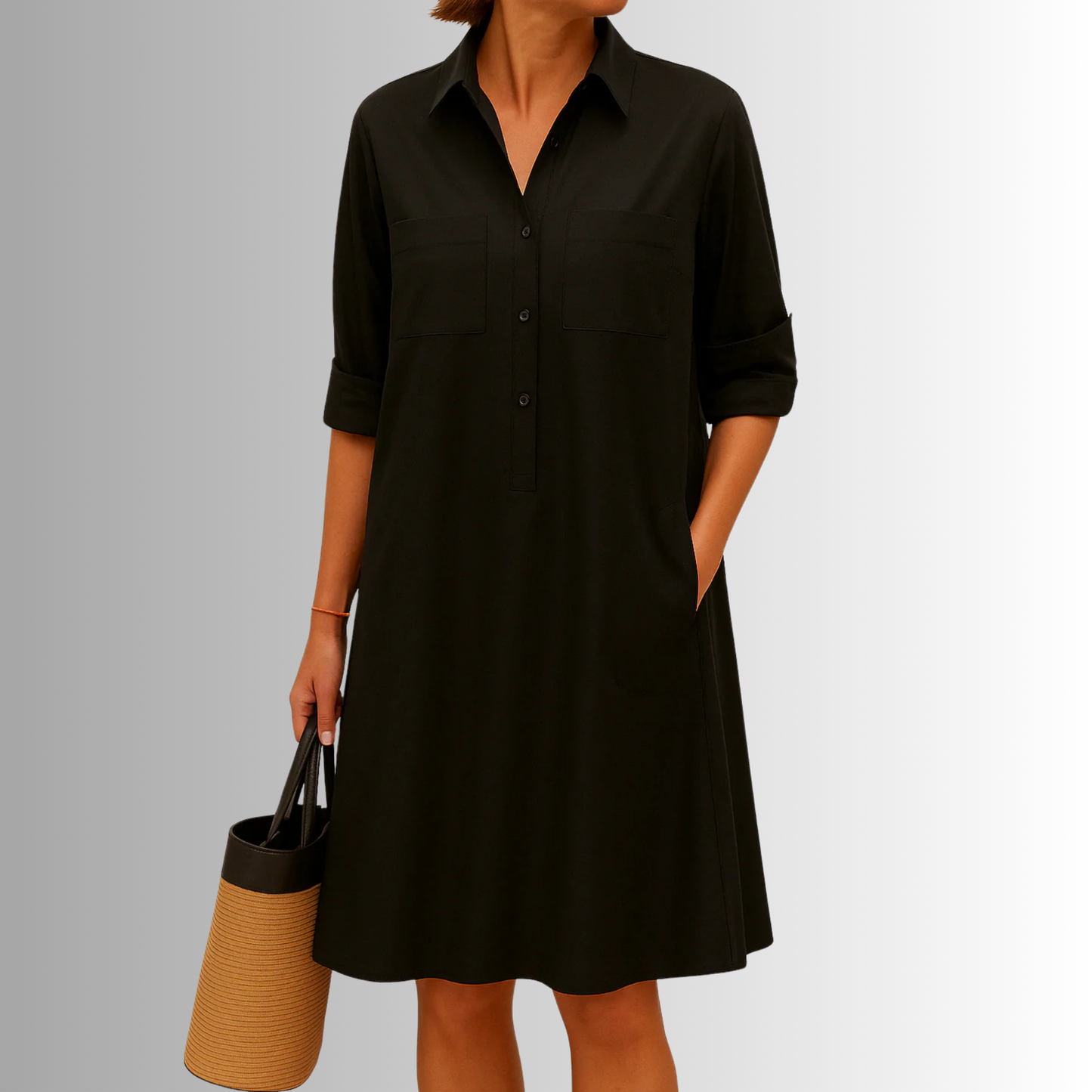 Audrey | Lightweight Button Dress