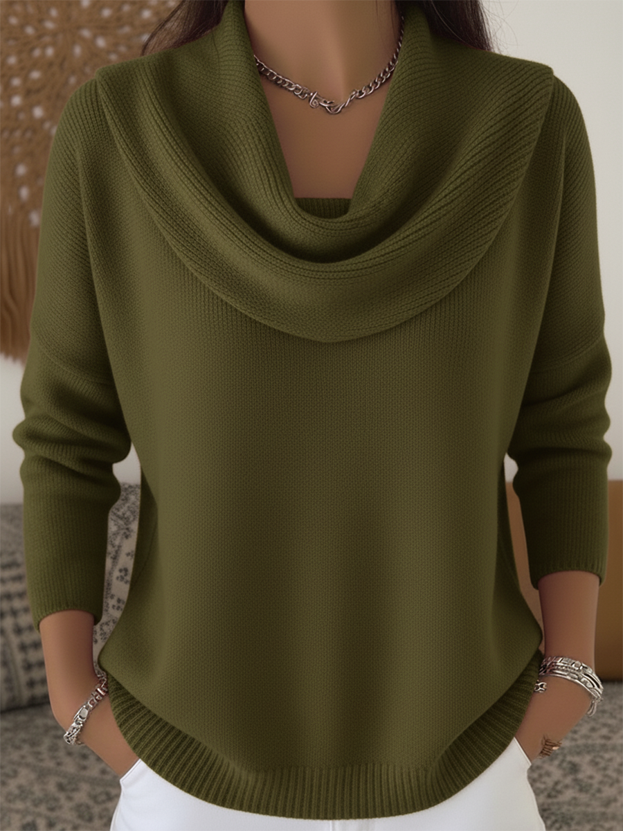 Deborah | Chic Cowl Collar Sweater