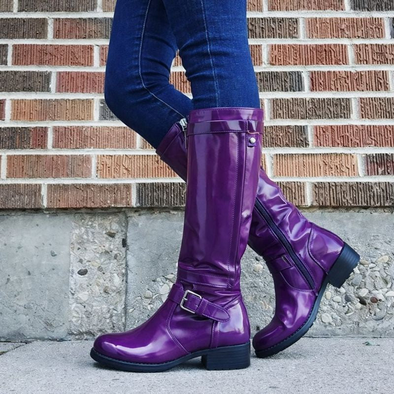 Bella | Timeless Round Toe Knee-High Boots