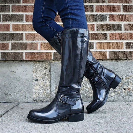 Bella | Timeless Round Toe Knee-High Boots