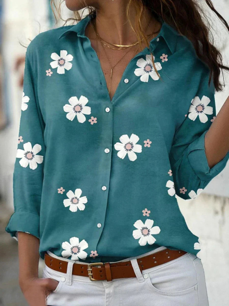 Daisy | Botanical Print Blouse