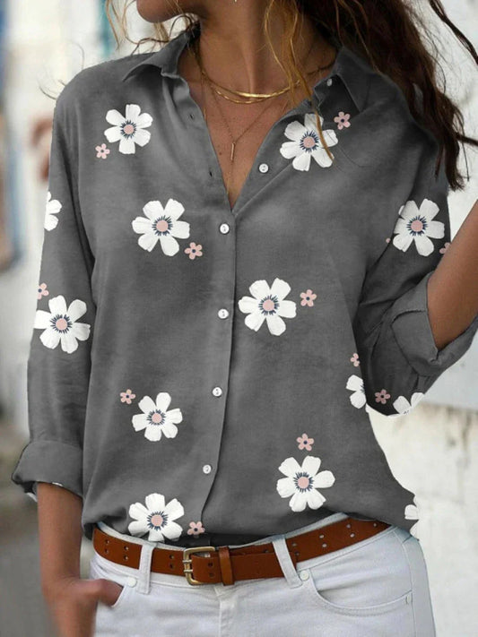 Daisy | Botanical Print Blouse