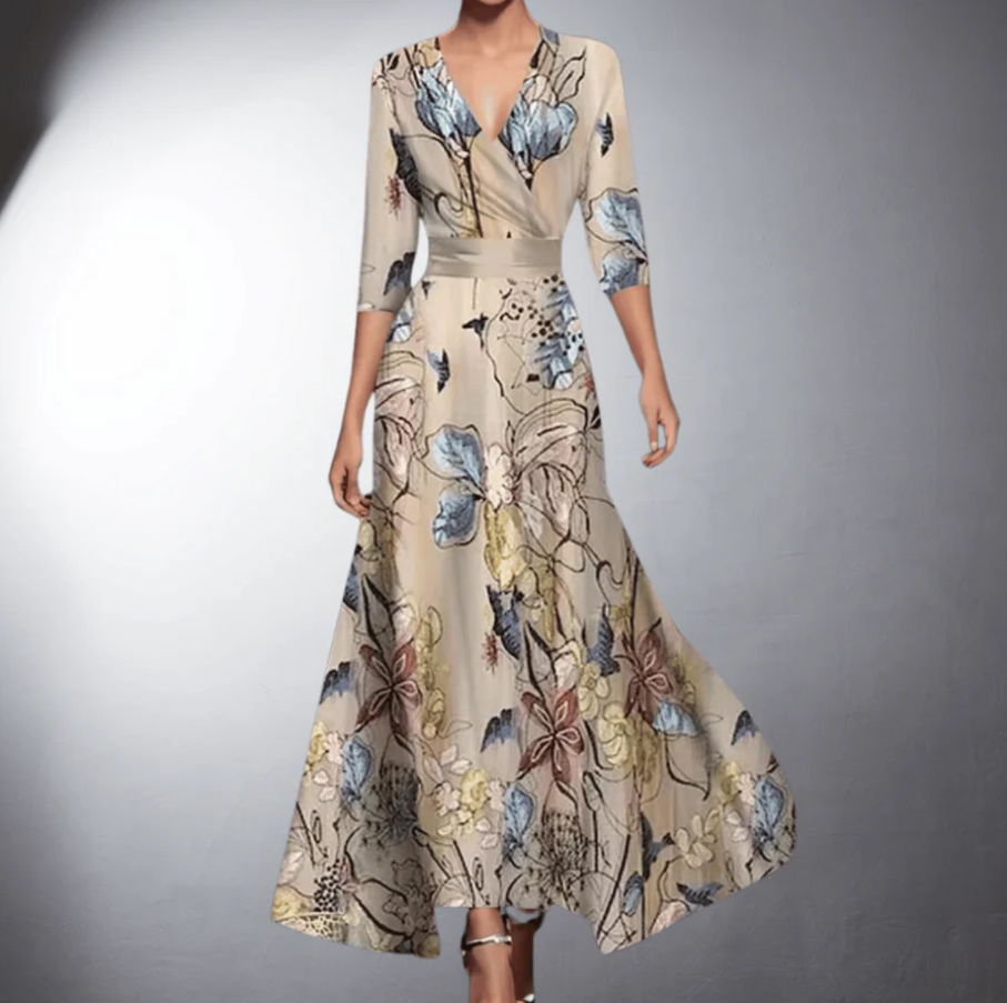Ella | Refined Maxi Dress with Floral Pattern