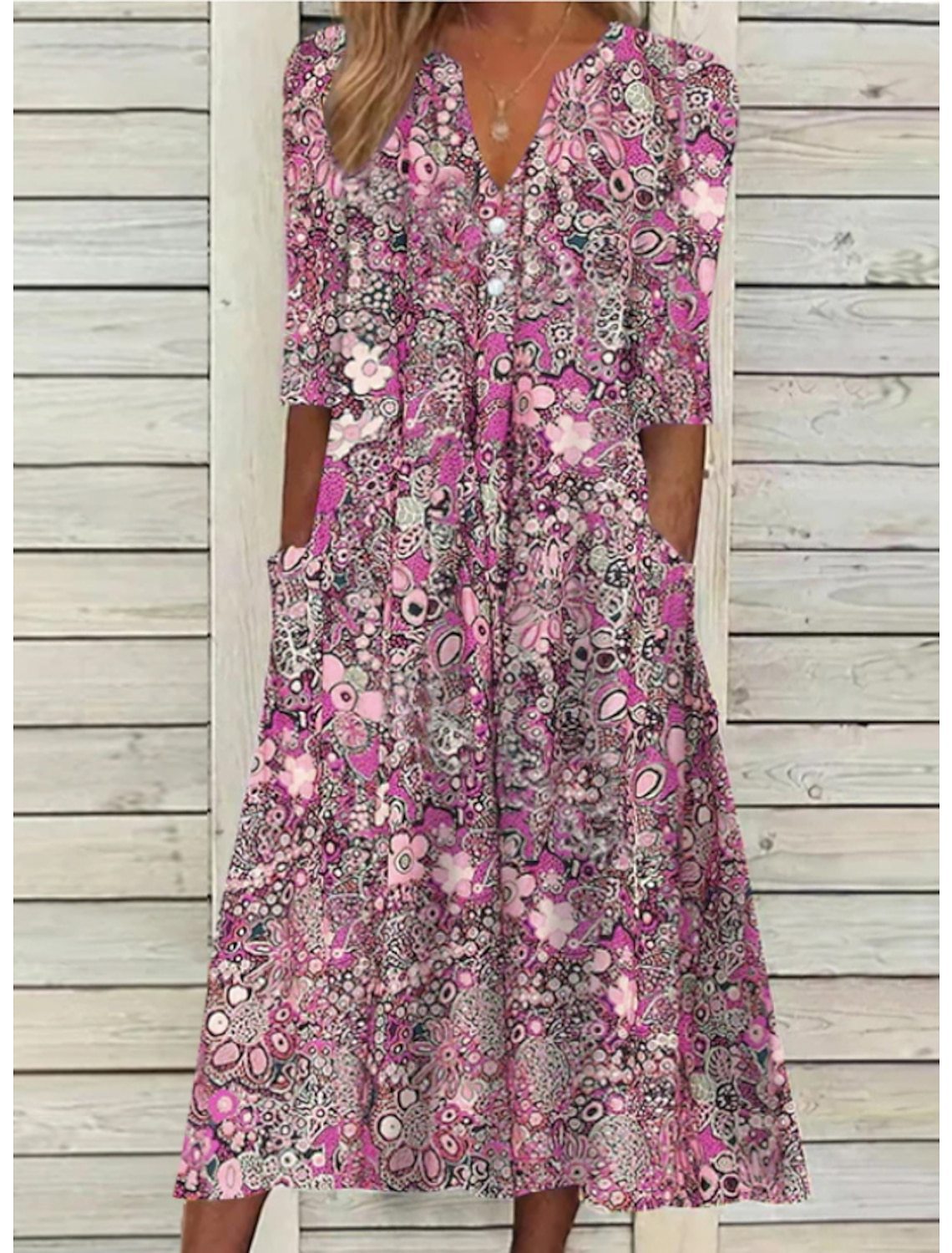 Rylee | Refined Summer Dress with Belly Cover