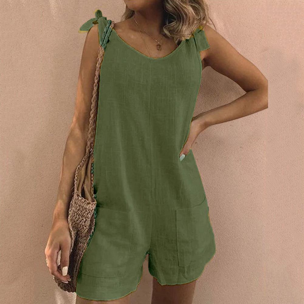Lydia | Bow Strap Pocket Playsuit
