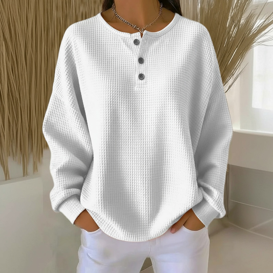 Amy | Snug Waffle Sweater
