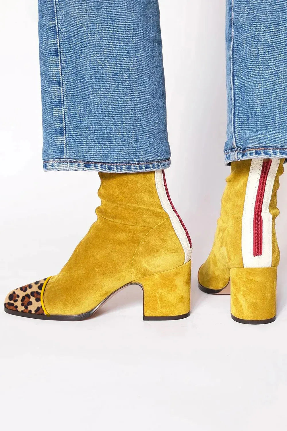Brenda | Square toe heeled boots