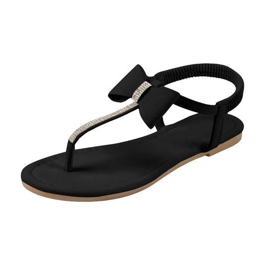 Rosa | Women's Rhinestone Flat Sandals