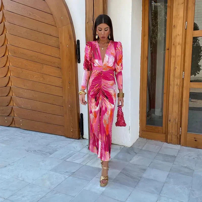 Julia | Women's Wedding Guest Wrap Maxi Dress Evening