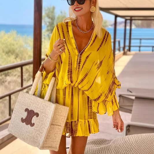 Peyton | Women's High Waist V Neck Tummy Control Short Dress Everyday