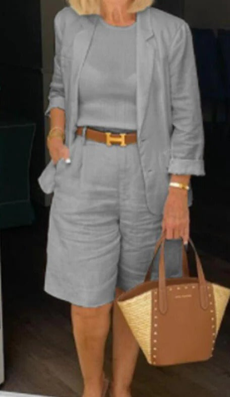 Lauren | Women's Blazer & Bermuda Shorts Two-Piece Suit Set