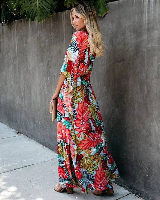 Elena | Women's Wedding Guest Wrap Maxi Dress