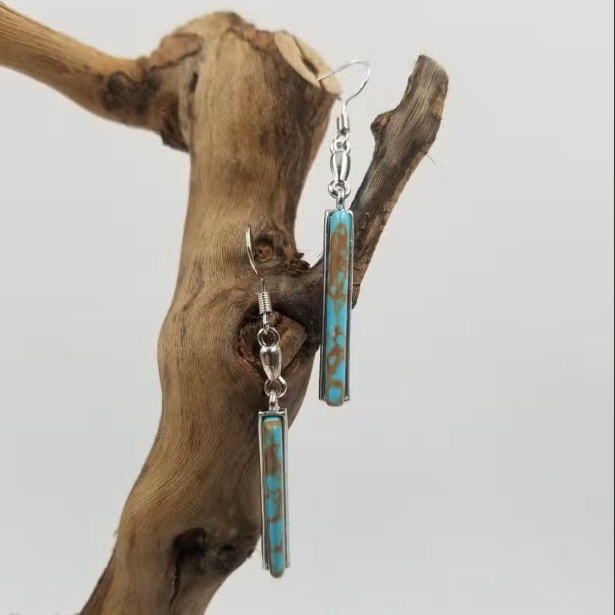 Brooke | Retro Turquoise Earrings