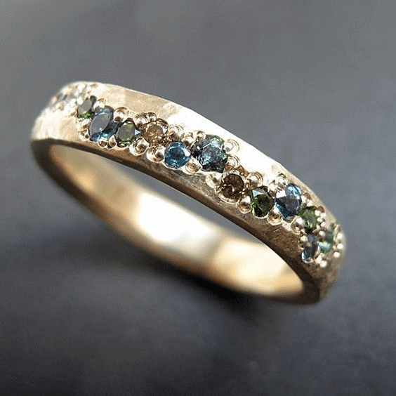 Alyssa | Retro Multicolor Gold Ring