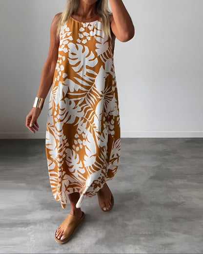 Gianna | Women's No-Sleeve Draped Refined Dress Evening
