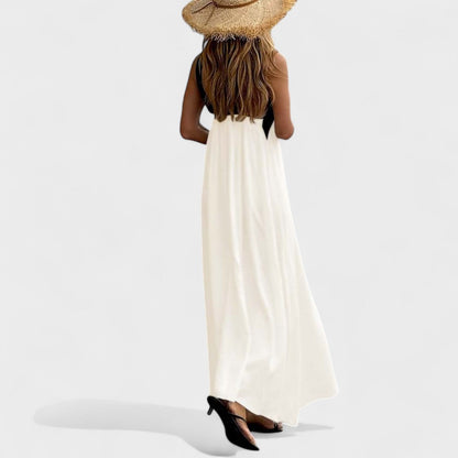 Wren | Refined Cross-Neck Maxi Dress