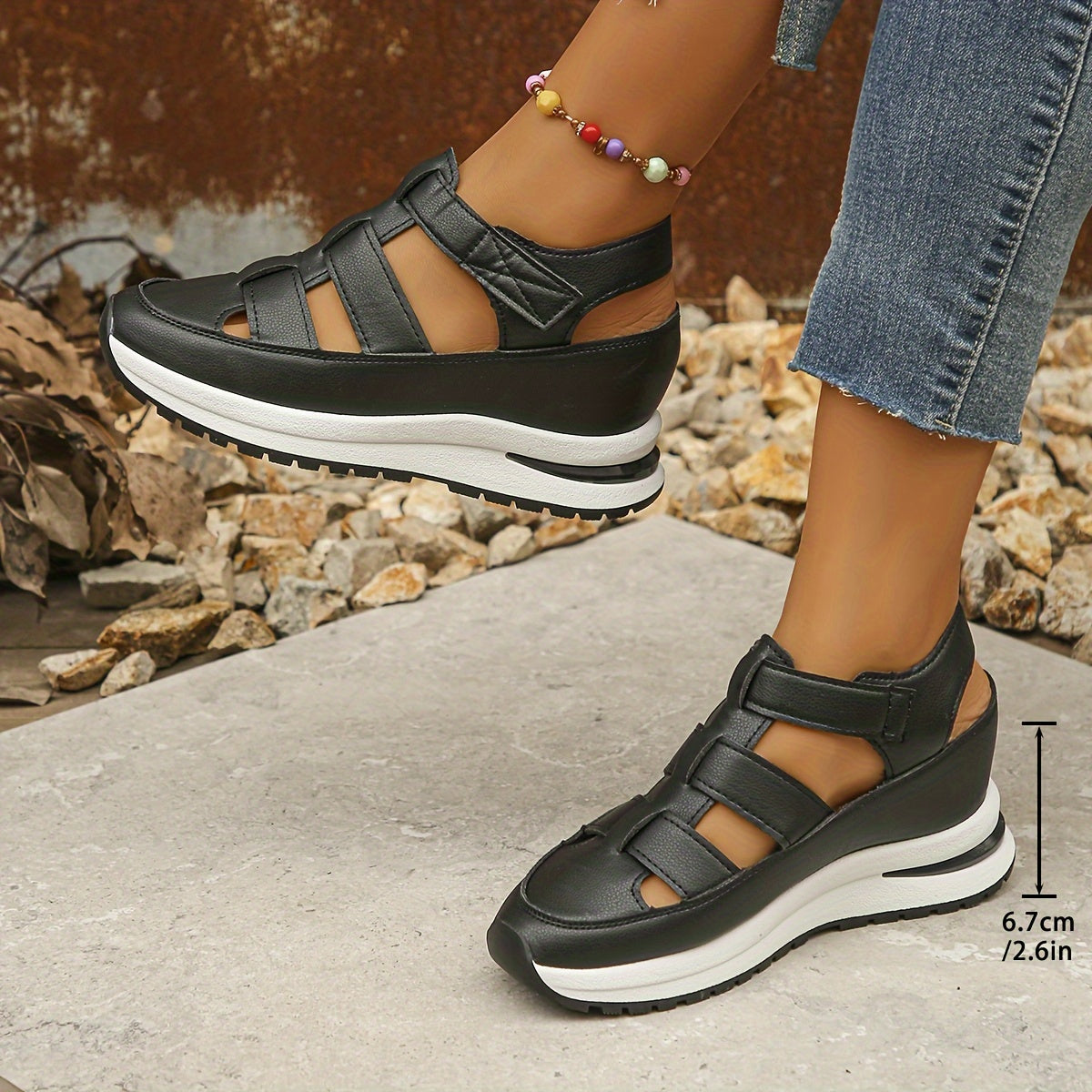 Andrea | Women's Platform Adjustable Sandals