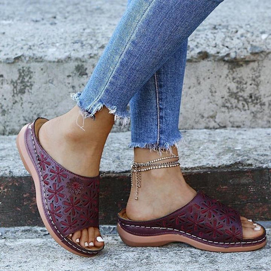 Savannah | Women's Orthopedic Flat Cushioned Sandals for Walking