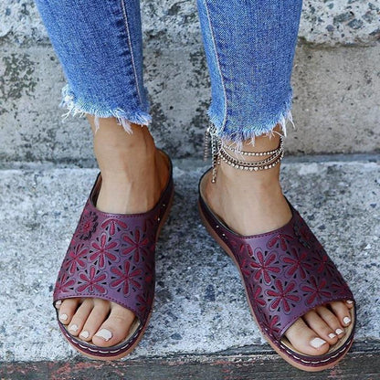 Savannah | Women's Orthopedic Flat Cushioned Sandals for Walking