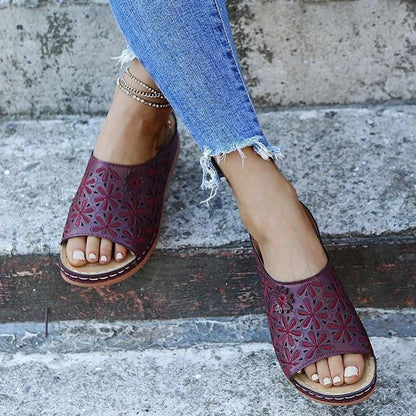 Savannah | Women's Orthopedic Flat Cushioned Sandals for Walking