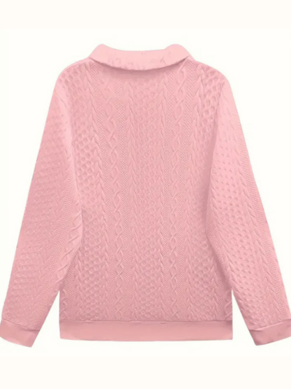 Carol | Contemporary Zip-Up Sweater
