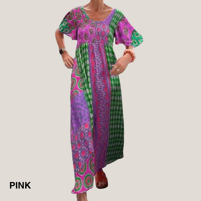 Emilia | Refined Paisley Mid-Length Dress