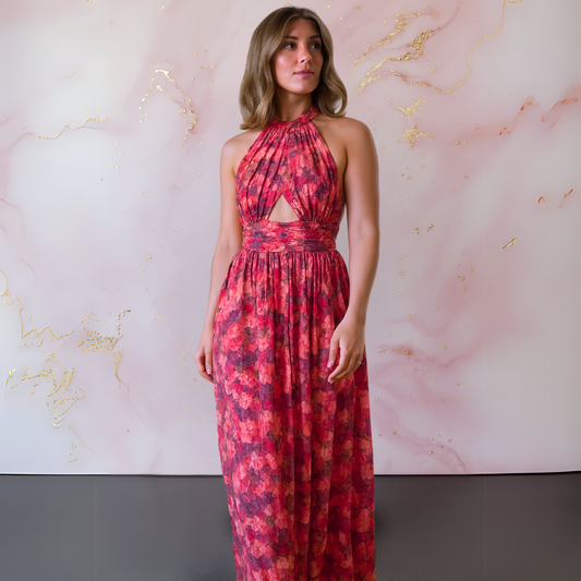 Cecilia | Refined Floral Maxi Dress