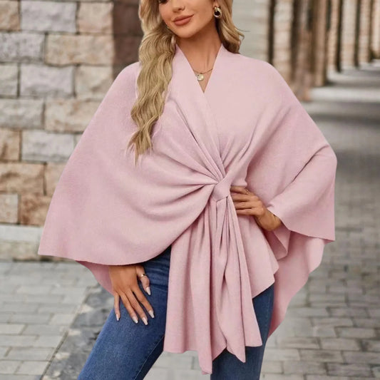 Aubrey | Refined Draped Poncho