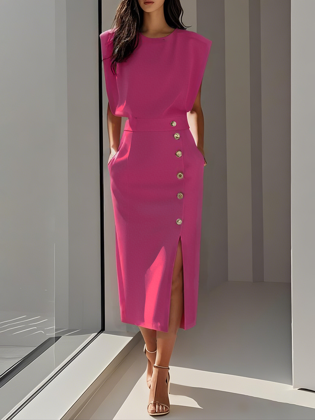 Naomi | Effortless Charm Mid-Length Dress
