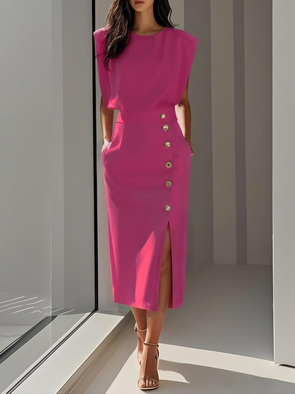Naomi | Effortless Charm Mid-Length Dress