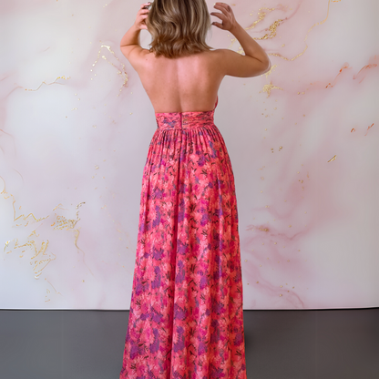 Cecilia | Refined Floral Maxi Dress