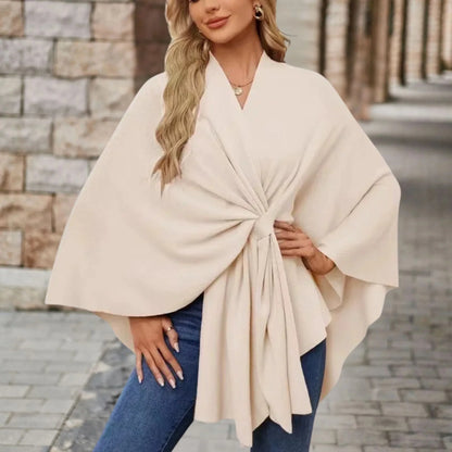 Aubrey | Refined Draped Poncho