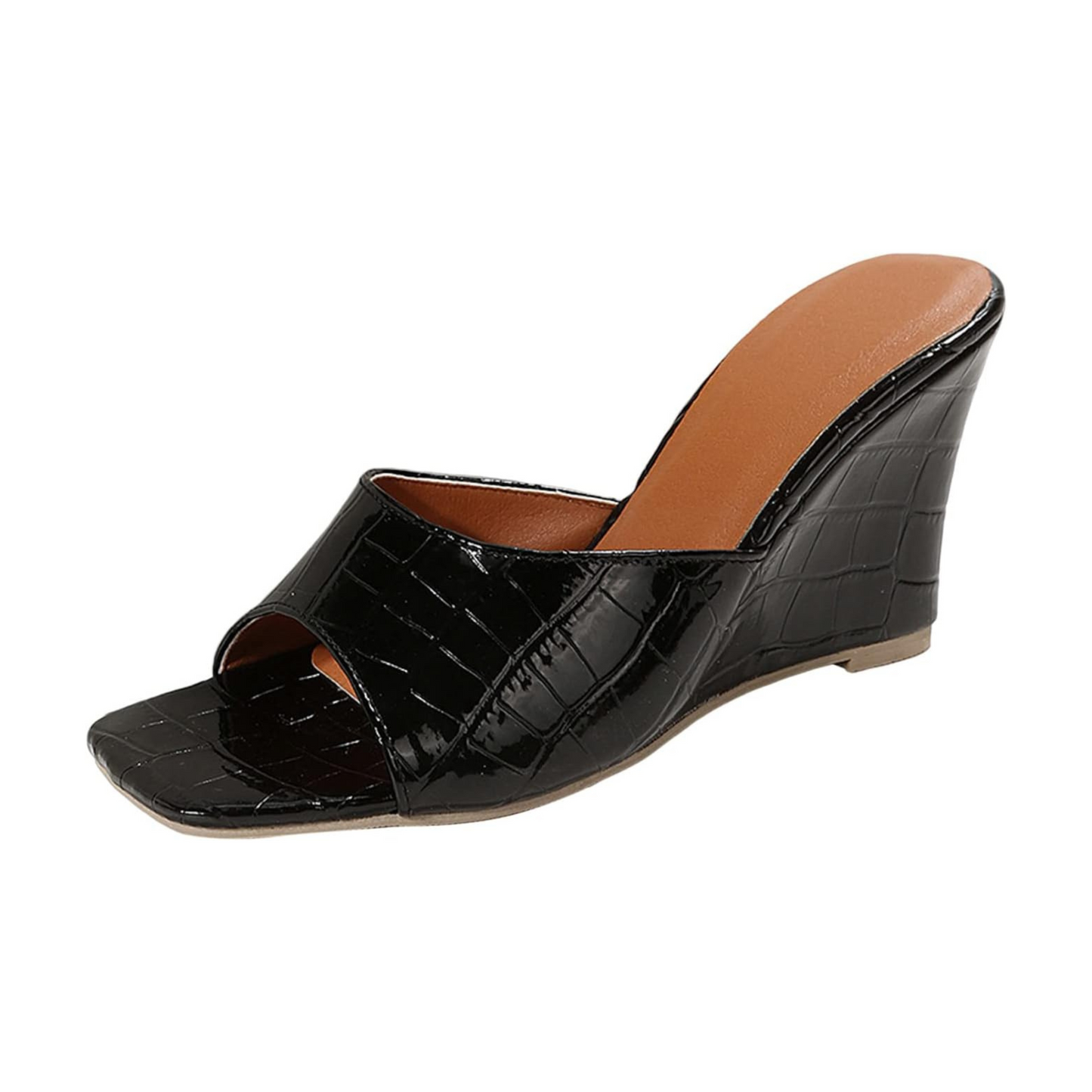 Tricia | Women's Leather Wedge Cushioned Shoes