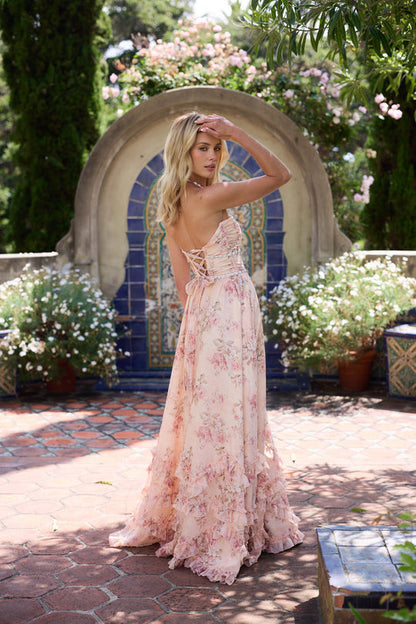 Finley | The Scarlette Dress in Peach Tapestry
