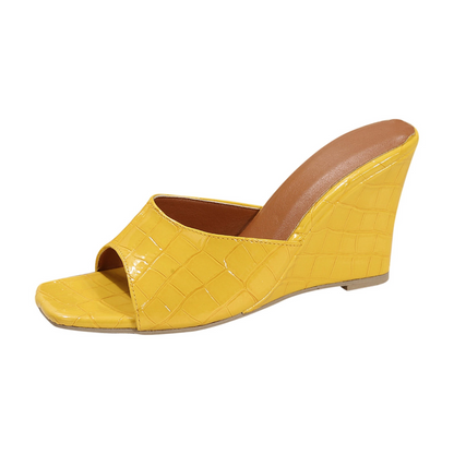 Tricia | Women's Leather Wedge Cushioned Shoes