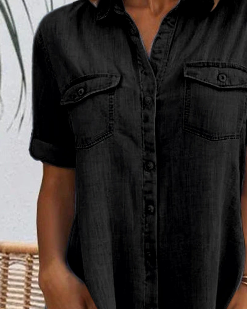 Aubree | Lightweight Denim-look Dress