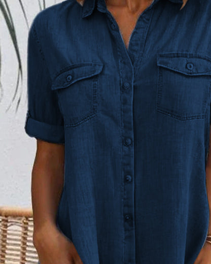 Aubree | Lightweight Denim-look Dress