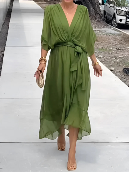 Camila | Timeless Wrap Mid-Length Dress