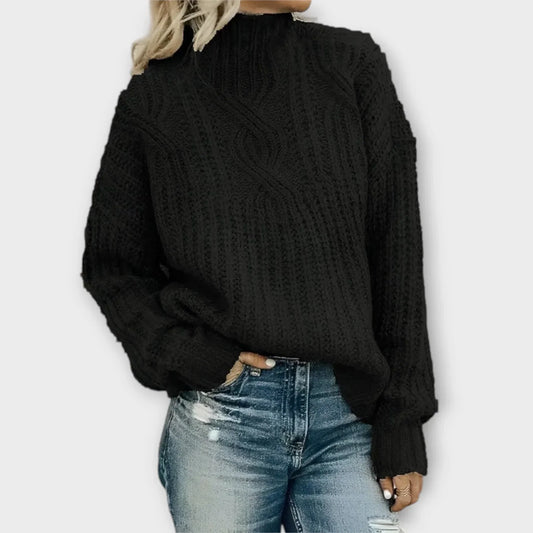 Heather | Contemporary High-Neck Sweater