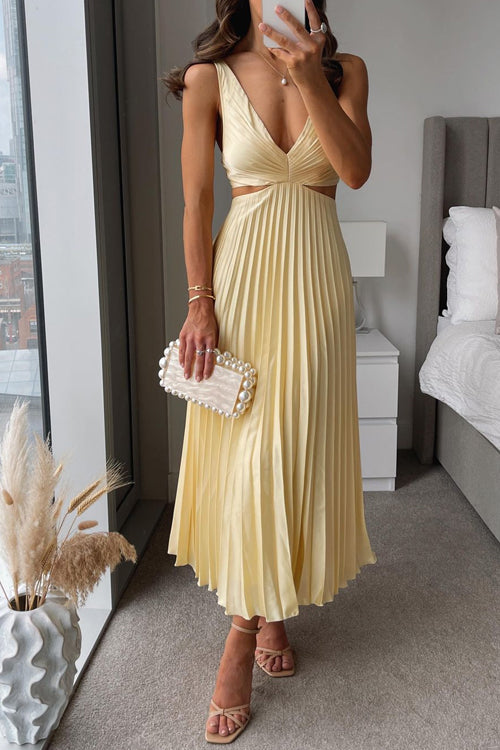 Vanessa | Women's Wedding Guest V-Neck Maxi Dress Evening