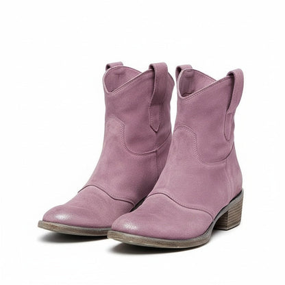 Lorraine | Retro Cowboy Ankle Boots