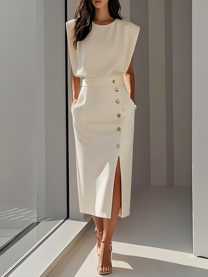 Naomi | Effortless Charm Mid-Length Dress