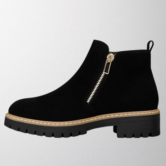 Alice | Women's shoe with round toe and side zip fastening