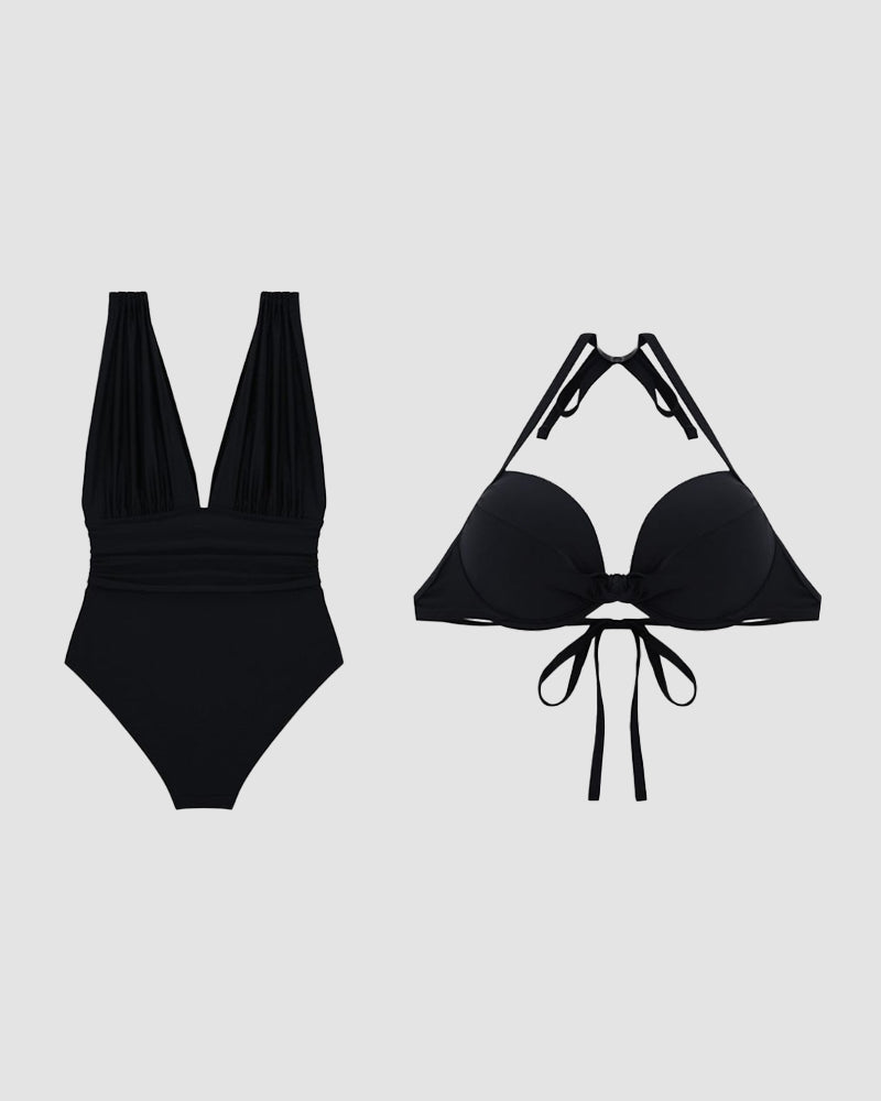 Candace | Women's Tummy Control V-Neck Swimsuit
