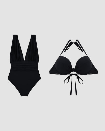 Candace | Women's Tummy Control V-Neck Swimsuit